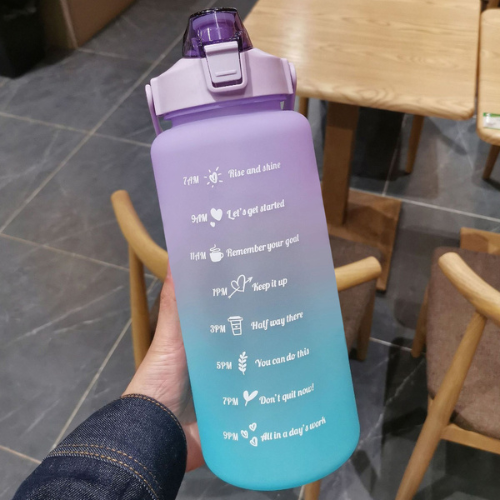 Gourde Sport 2L Violette / Turquoise