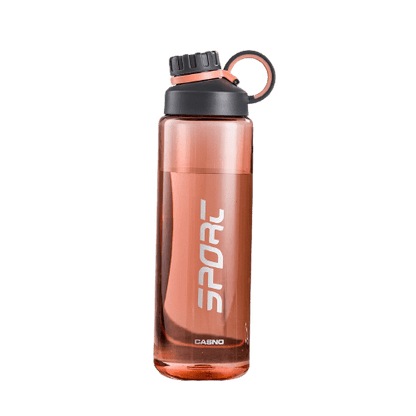 Gourde Sport Transparente Orange 1L