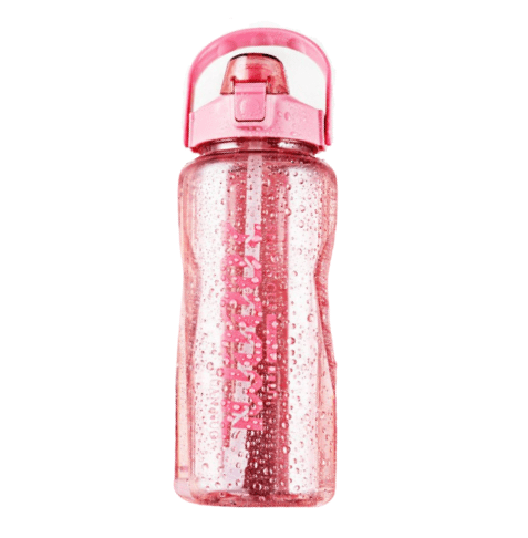 Gourde Sport Transparente Rouge 2L