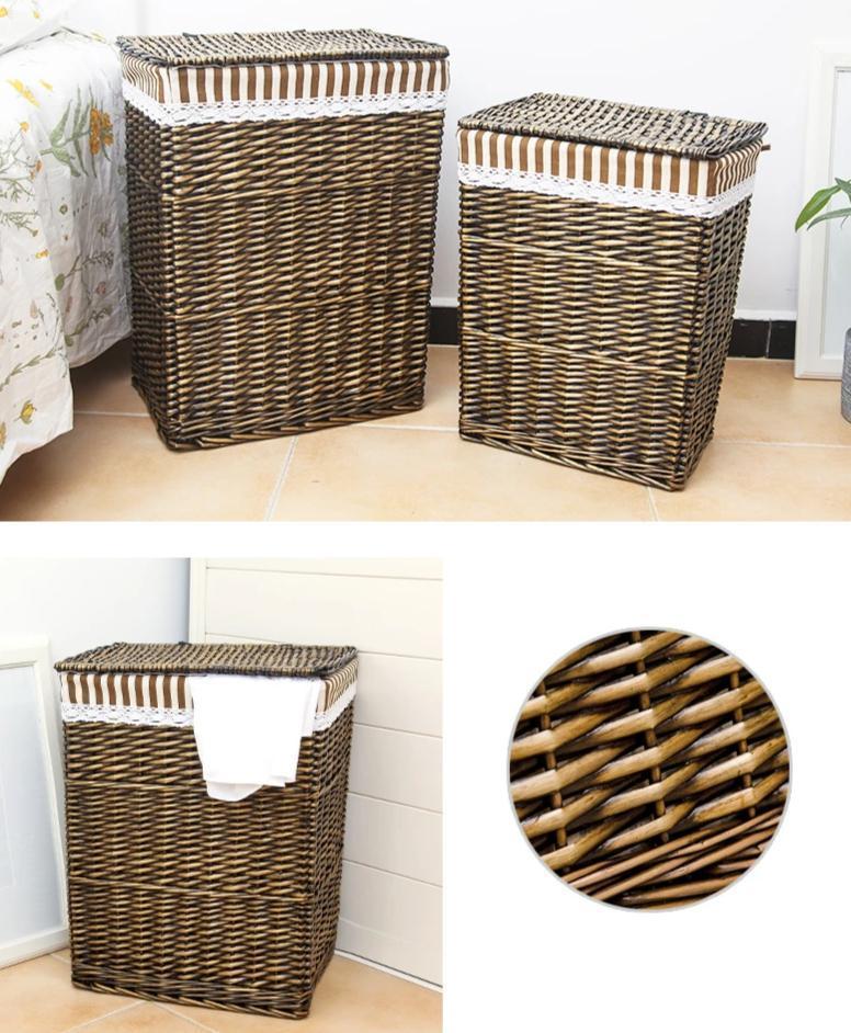 Grand Panier a Linge en Osier Casamance