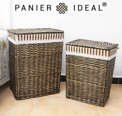 Grand Panier a Linge en Osier Casamance
