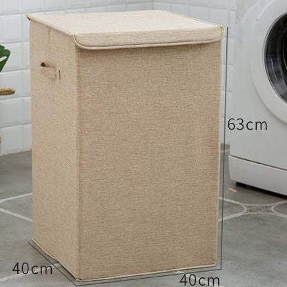 Grand Panier à Linge Rectangulaire beige