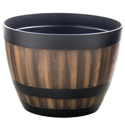 Grand Pot de Fleur de Style Rétro au Design de Baril