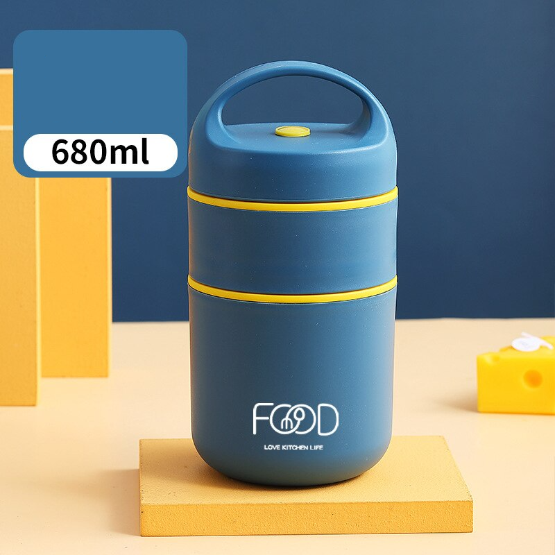 Lunch Box Isotherme Compartimentée Bleue