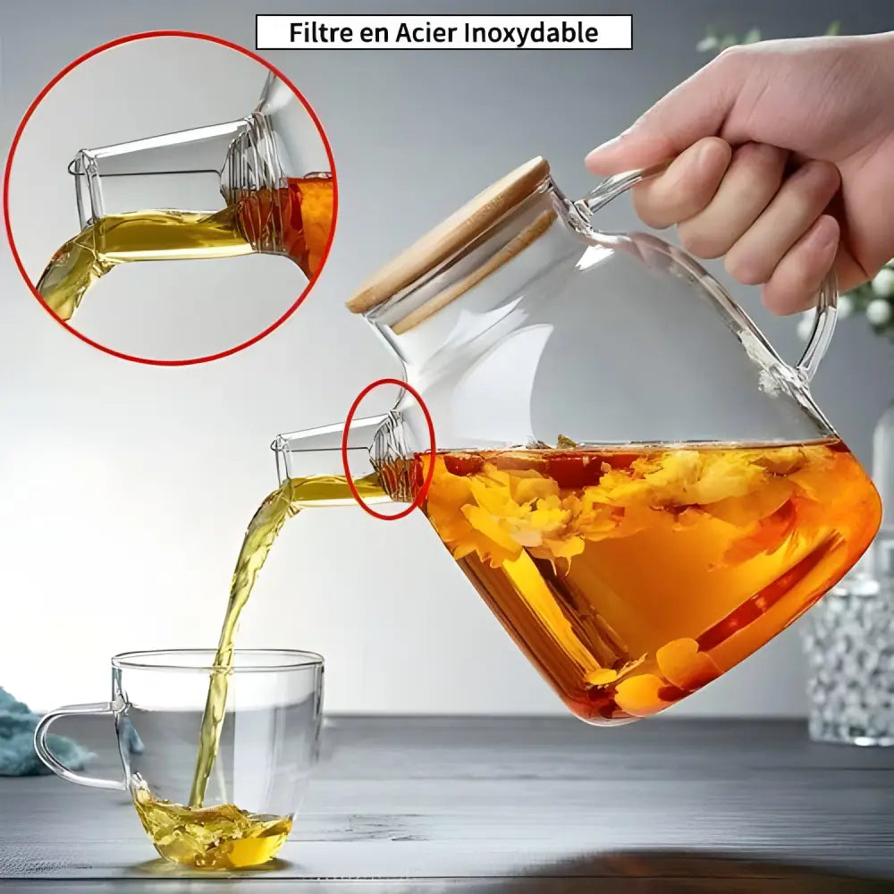 Grande Théière en Verre