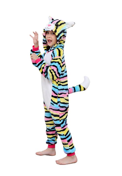 Combinaison Pyjama Chat Multicolore