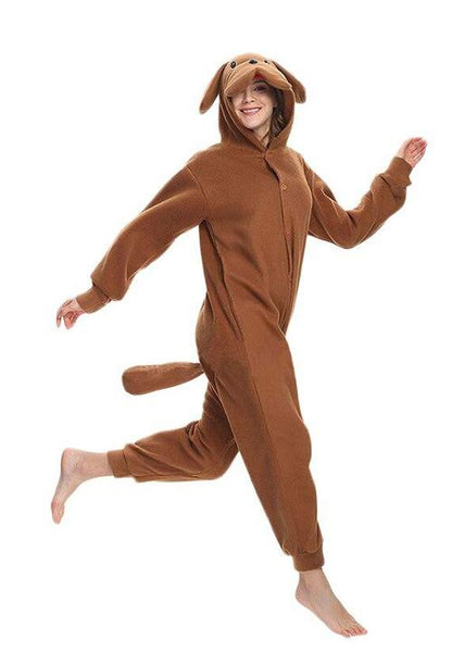 Combinaison Pyjama Chien Brun