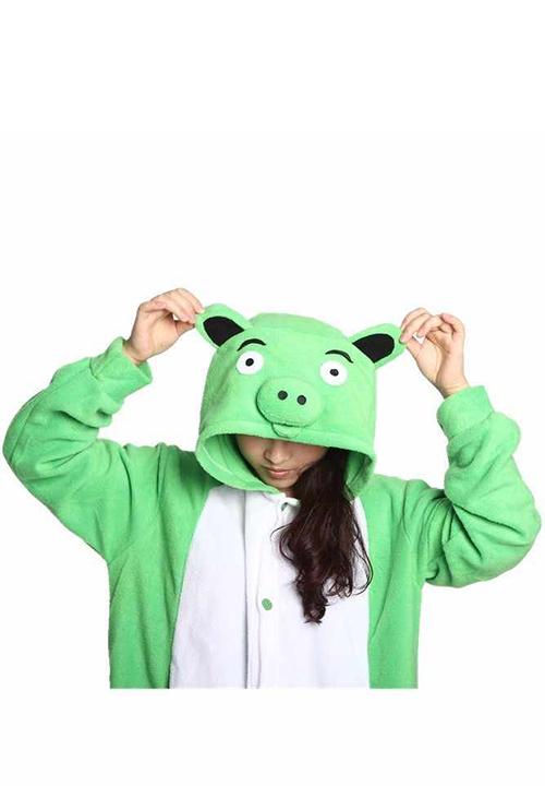 Combinaison Pyjama Cochon Vert