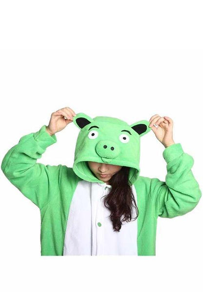 Combinaison Pyjama Cochon Vert
