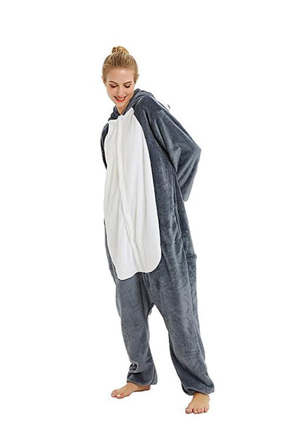 Combinaison Pyjama Loup Gris