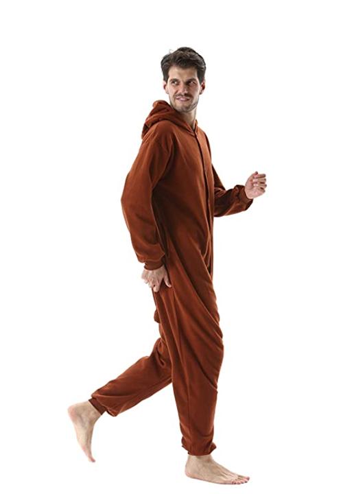 Combinaison Pyjama Homme Ours Brun
