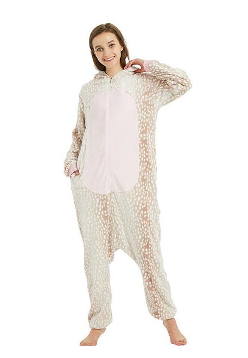 Combinaison Pyjama Renne Blanc