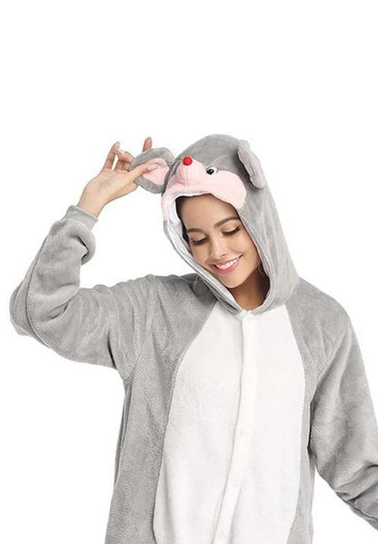 Combinaison Pyjama Souris Grise