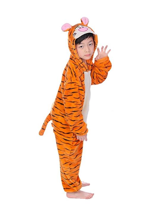 Combinaison Pyjama Tigre Orange