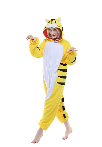 Combinaison Pyjama Femme Tigre Jaune