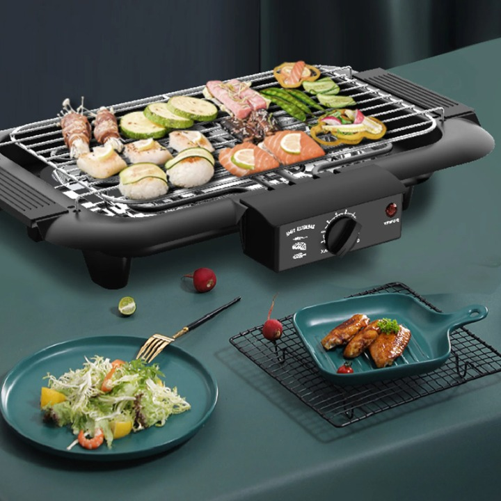 Grill Electrique Portable d'Intérieur Sans Fumée