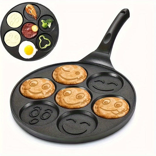 Grille à Mini Pancakes, Poêle avec 7 Moules Eid Al-Adha Mubarak