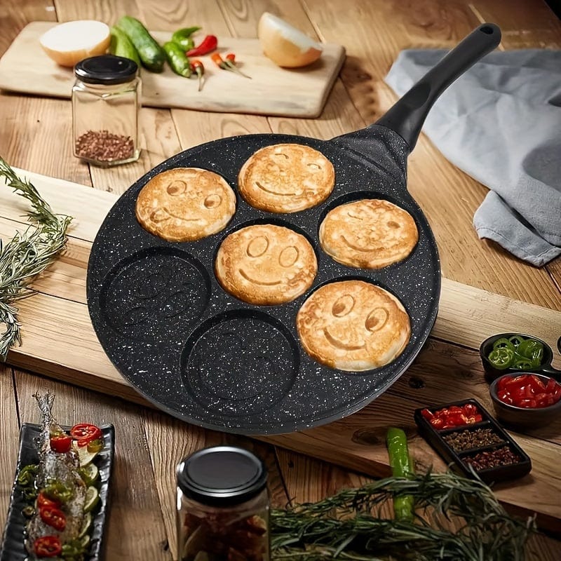 Grille à Mini Pancakes, Poêle avec 7 Moules Eid Al-Adha Mubarak