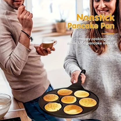 Grille à Mini Pancakes, Poêle avec 7 Moules Eid Al-Adha Mubarak