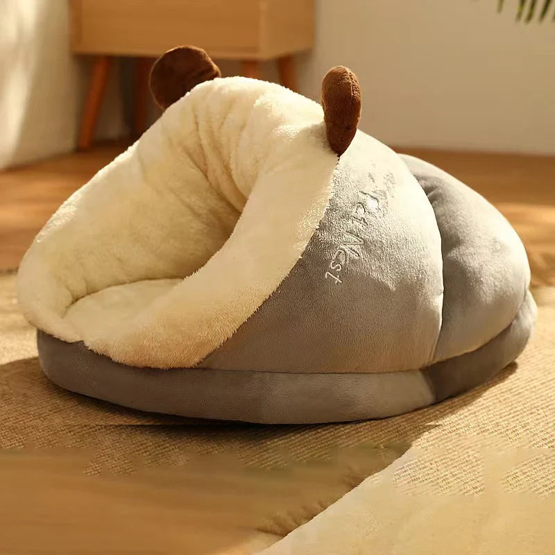 grotte-pour-chat-variante-grise