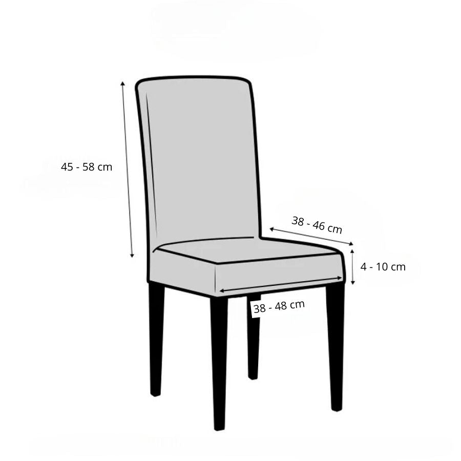 Housse Chaise Douce et Luxueuse de Style Moderne