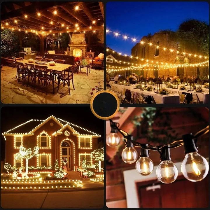 Guirlande LED Étanche et Polyvalente de Quinze Mètres