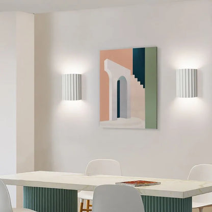 Applique Murale Design Moderne – Lampe à Abat-jour Froncé