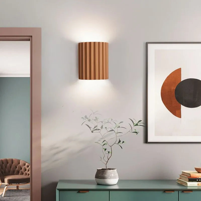 Applique Murale Design Moderne – Lampe à Abat-jour Froncé