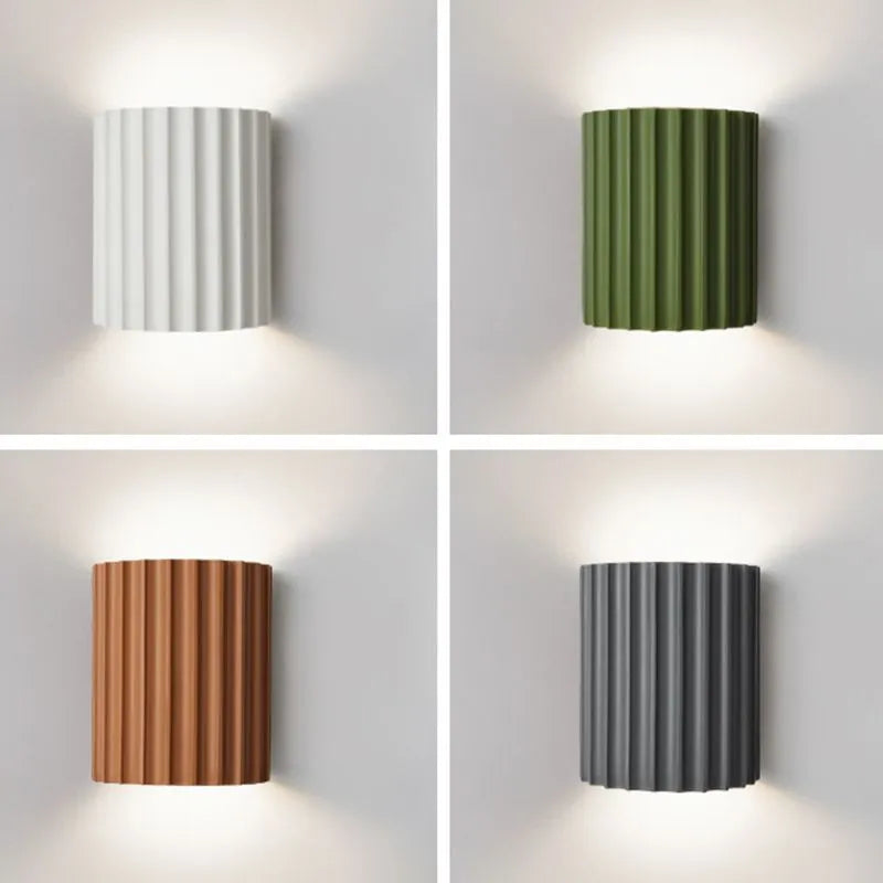 Applique Murale Design Moderne – Lampe à Abat-jour Froncé