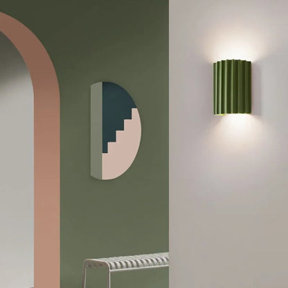 Applique Murale Design Moderne – Lampe à Abat-jour Froncé