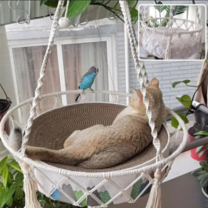 hamac chat | MACRAMÉ HAMAC CAT