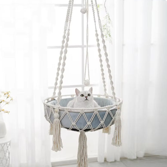 hamac chat | MACRAMÉ HAMAC CAT