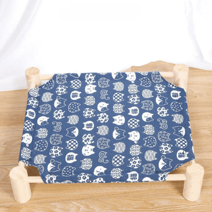 hamac pour chat bois et toile - Happy minet