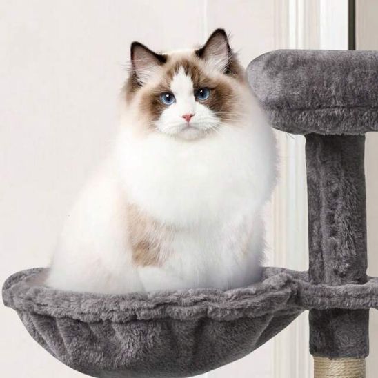 hamac pour chat gris foncé