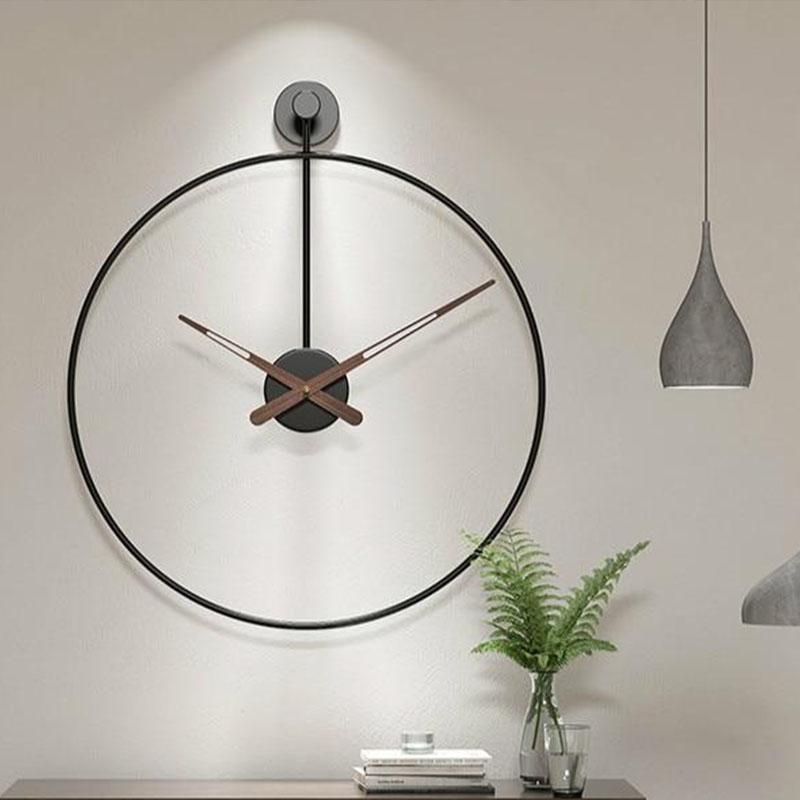 Horloge Scandinave Murale - Noir