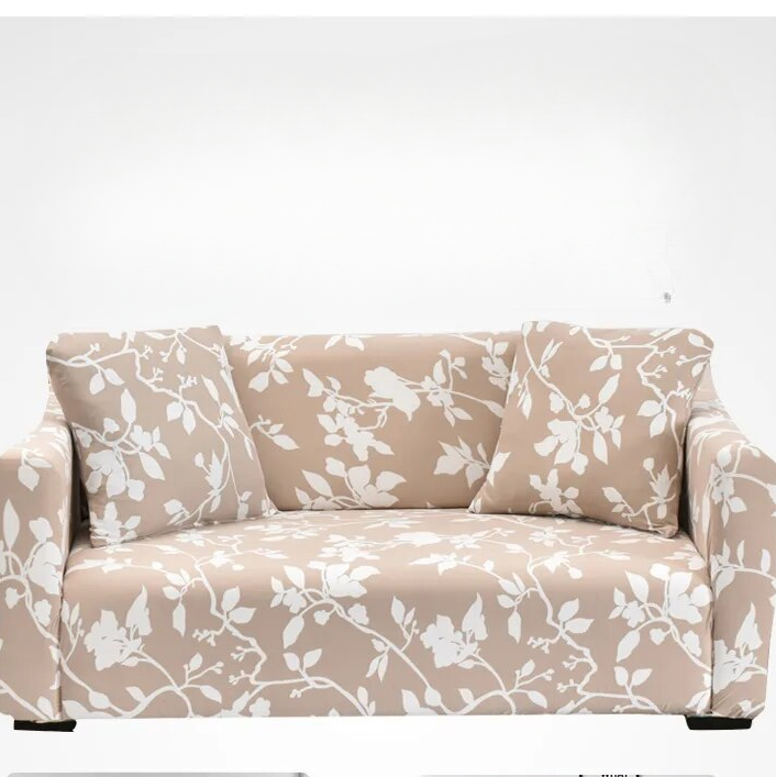Housse Canapé avec Imprimé Floral en Polyester
