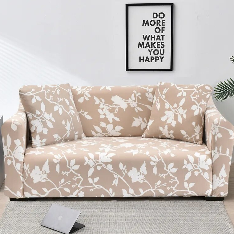 Housse Canapé avec Imprimé Floral en Polyester