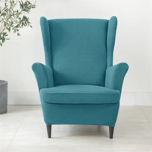 Housse Fauteuil Bleue en Polyester avec Grains de Maïs