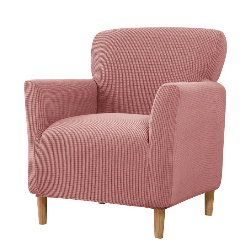 Housse Fauteuil Universelle Moderne avec Tissu en Grain de Maïs sur fond blanc