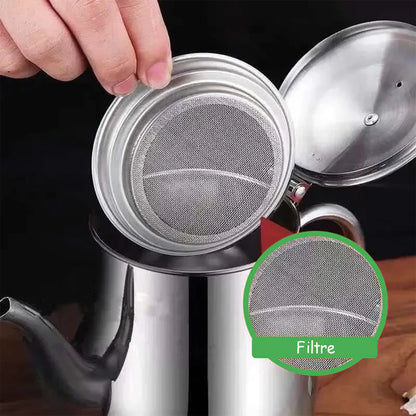 Pot de Conservation d’Huile Filtrée