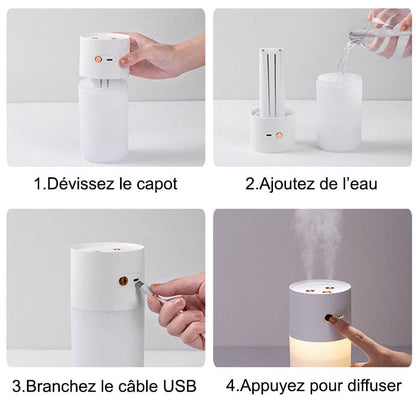 Humidificateur brumisateur rechargeable double buse - RIO