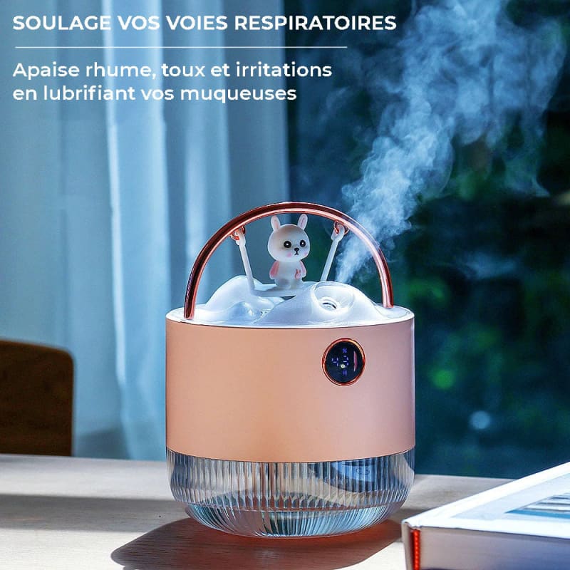 Humidificateur d'air 2en1 indicateur de charge - HYDRY