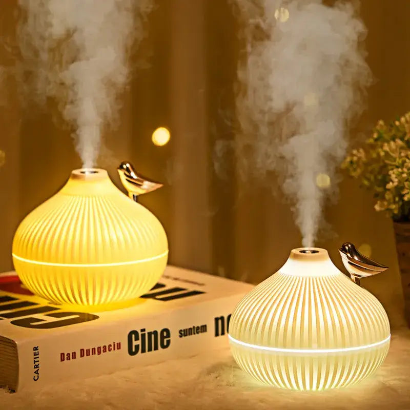 Humidificateur d'air 2en1 veilleuse  chaude et diffuseur HE - ZENEO