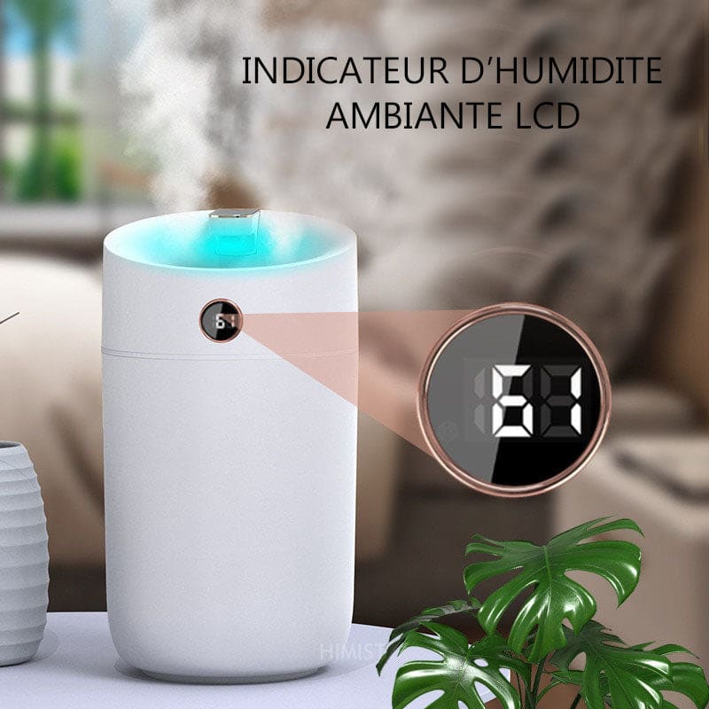 Humidificateur d'air avec hygromètre LCD - ASNA