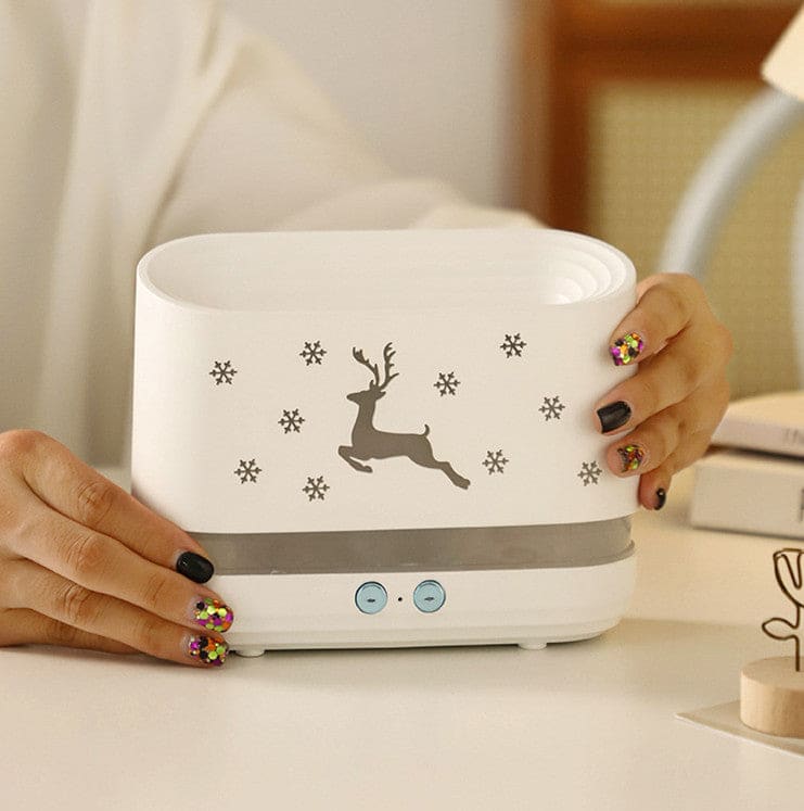 Humidificateur d'air décoratif spécial Noël effet de flamme - RENNA