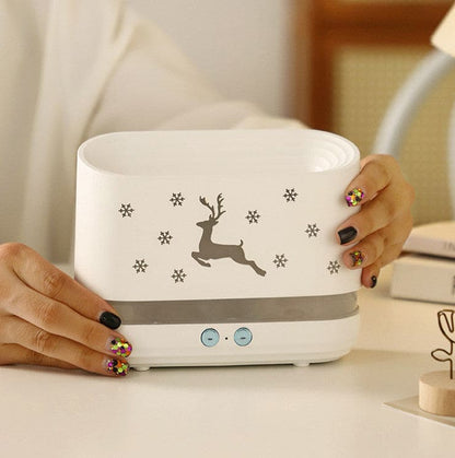 Humidificateur d'air décoratif spécial Noël effet de flamme - RENNA