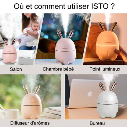 Humidificateur d'air design épuré lapin - ISTO