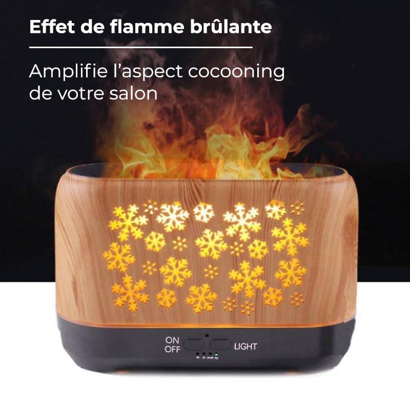 Humidificateur d'air design hiver effet de flammes - NEBOA