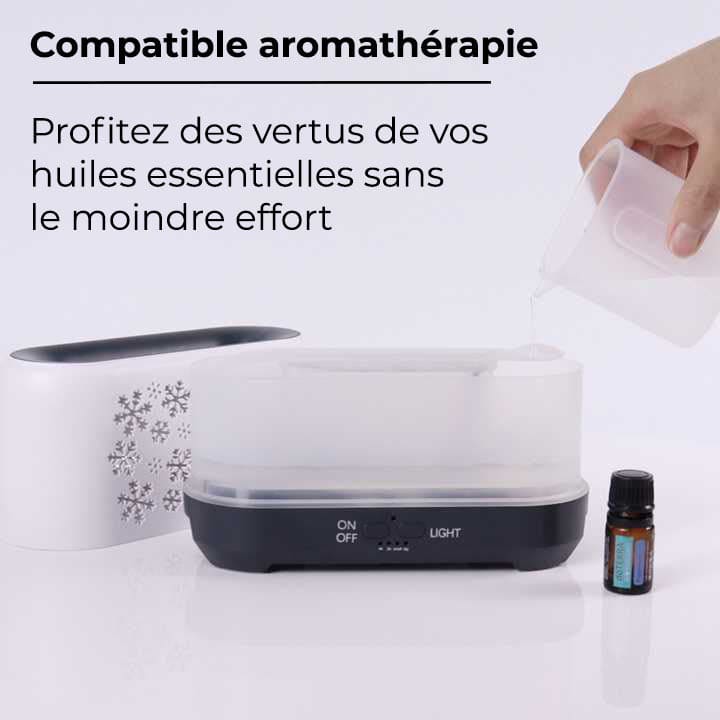 Humidificateur d'air design hiver effet de flammes - NEBOA