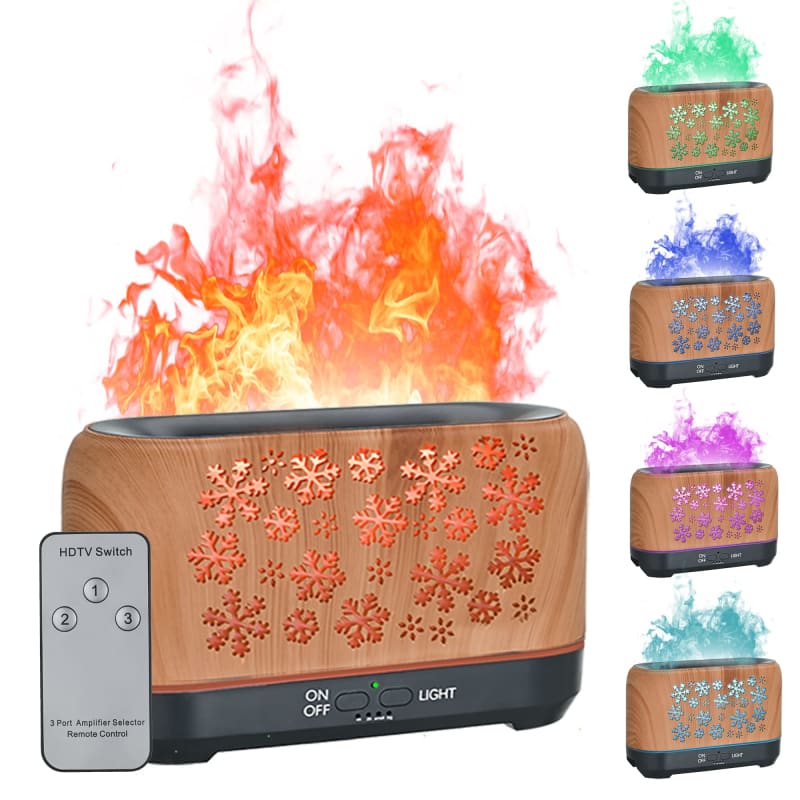 Humidificateur d'air design hiver effet de flammes - NEBOA